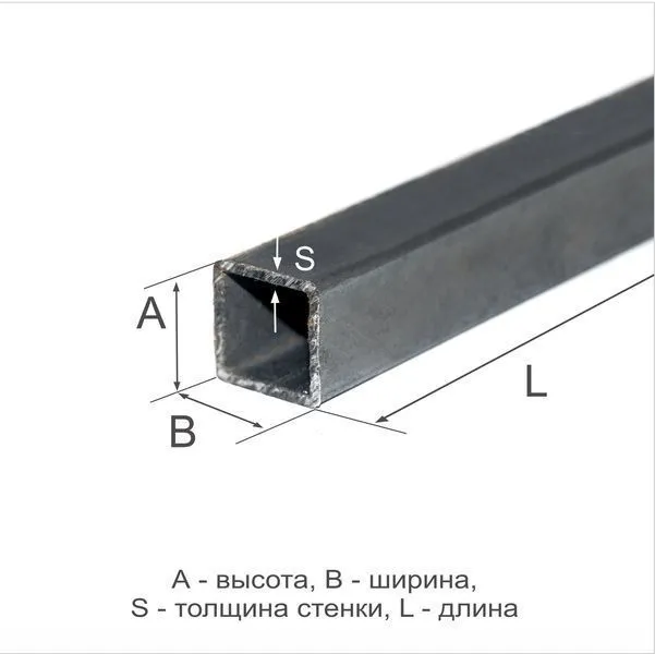 Труба профильная 20х20х2 08пс ГОСТ 13663-86 - 0